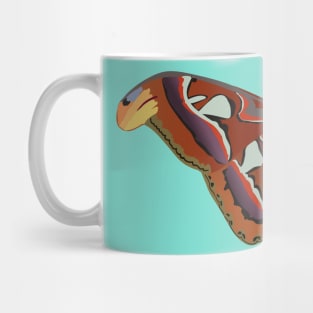 A vector illustration of an atlas moth Mug